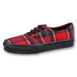 boty VANS - UA Authentic (PLAID MIX) - RED - VN0A38EMU5P