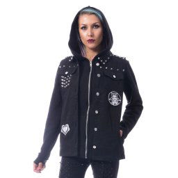 bunda dámská Heartless - REBEL WEDNESDAY - BLACK - POI735