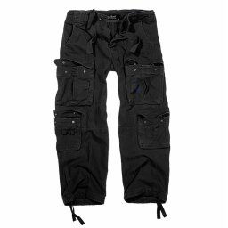 kalhoty pánské BRANDIT - Pure Vintage Trouser Black - 1003/2