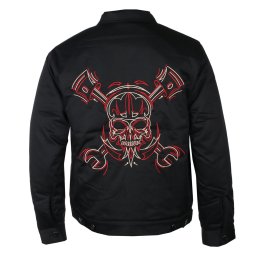 bunda pánská LETHAL THREAT - PINSTRIPE - BLACK - JT84028