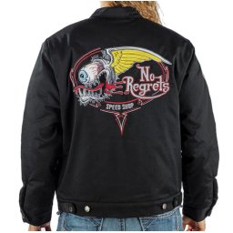 bunda pánská LETHAL THREAT - NO REGRETS - BLACK - JT84029