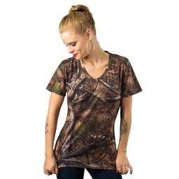 tričko dámské LETHAL THREAT - GIRL BACKWOODS - SKULL CAMO - SC50512
