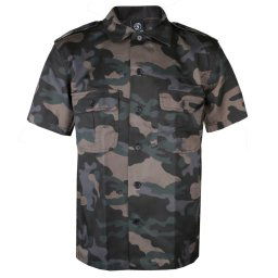 košile pánská BRANDIT - US Hemd 1/2 - 4101-darkcamo