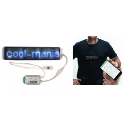 Programovatelný LED pásek bílý ohebný 3,5 x 15 cm s Bluetooth