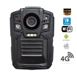 Policejní kamera na tělo Full HD s IR LED + 4G + WiFi a GPS