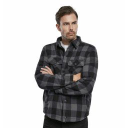 bunda pánská BRANDIT - Lumberjacket - 9478-black/grey checked