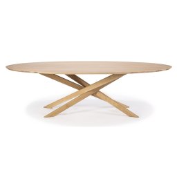 Ethnicraft jídelní stoly Mikado Dining Table Oval (267 x 138 cm)
