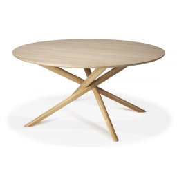 Ethnicraft jídelní stoly Mikado Dining Table Round (průměr 150 cm)