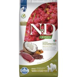 N&D Dog GF Quinoa Skin&Coat Medium Maxi kachna kokos 7 kg