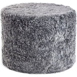 Natures Collection designové kožešinové stoličky New Zealand Sheepskin Pouf Round