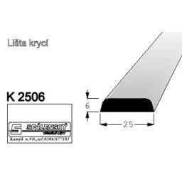 Lišta K2506 masiv smrk 2000