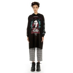 mikina dámská DISTURBIA - Frida Longline - FKDM05