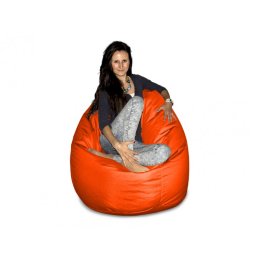 CrazyShop Sedací vak HRUŠKA MEGA, oranžová