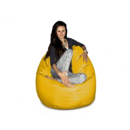 CrazyShop Sedací vak HRUŠKA MEGA, žlutá