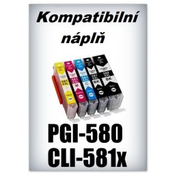 Handsome - Náplně do tiskáren Canon PGI-580 XXL a CLI-581 XXL - SADA 5 náplní - kompatibilní