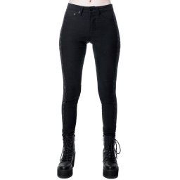 kalhoty dámské KILLSTAR - Vanquish Jeans - BLACK - KSRA001525