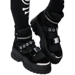 boty dámské KILLSTAR - Hunter - BLACK - KSRA002054