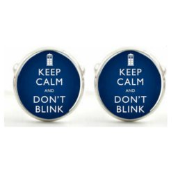 Manžetové knoflíčky Keep calm and don't Blink