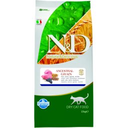 N&D Ancestral Grain Cat Adult Lamb Blueberry 10 kg