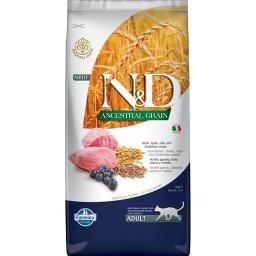 N&D Ancestral Grain Cat Adult Lamb Blueberry 5 kg