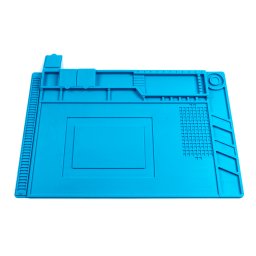 Velká silikonová podložka 455x300mm s organizérem pro servis a opravy mobilních telefonů, tabletů