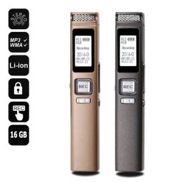 Záznamník zvuku přenosný - 360 ° prostorové nahrávání + ochrana heslem + 16GB paměť