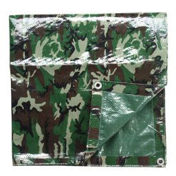 MIL-TEC plachta maskovaná ABDECK z folie PE vel.4x5m WOODLAND