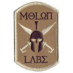 ROTHCO nášivka MOLON LABE velcro DESERT