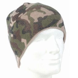MIL-TEC čepice BEANIE pletená POLYACRYL WOODLAND