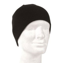 MIL-TEC čepice BEANIE pletená POLYACRYL ČERNÁ