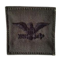 MILITARY RANGE nášivka hodnosti VELCRO COLONEL ZELENÁ