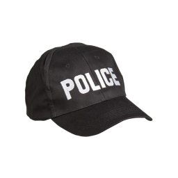 MIL-TEC čepice baseball s nápisem 'POLICE' ČERNÁ