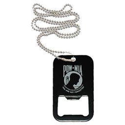 FOSTEX přívěšek na krk DOG TAG s otvírákem na lahve POW/MIA