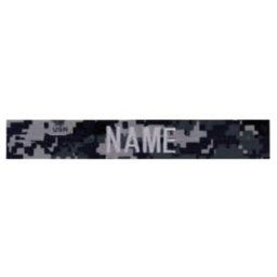 MILITARY RANGE nášivka jmenovka "NAME" stříbrná niť DIGITAL NAVY