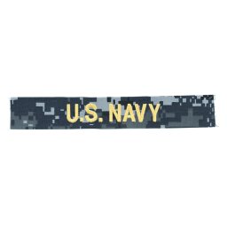 MILITARY RANGE nášivka "U.S.NAVY" zlatá niť DIGITAL NAVY