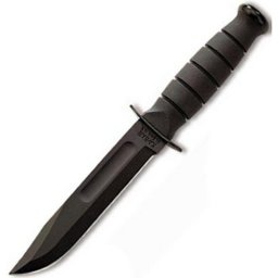 KA-BAR nůž FIGHTING/UTILITY SHORT hladké ostří ČERNÝ