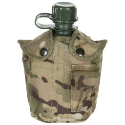 MFH láhev polní US nylonový potah 1L OPERATION CAMO