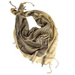 MIL-TEC šátek SHEMAGH KHAKI-ČERNÝ