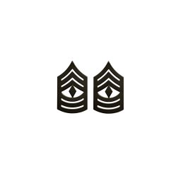 Odznak hodnostní USMC - 1stSgt. - ČERNÝ