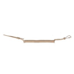 MIL-TEC kabel (kroucený) s karabinkou bezpečnostní ke zbrani COYOTE