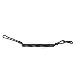 MIL-TEC kabel (kroucený) s karabinkou bezpečnostní ke zbrani ČERNÝ