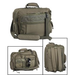 MIL-TEC taška - batoh AVIATOR na doklady nebo notebook ZELENÁ