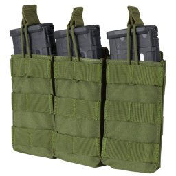 CONDOR OUTDOOR sumka MOLLE trojitá na zásob. 3xM4 otevřená ZELENÁ