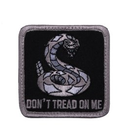ROTHCO nášivka DON´T TREAD ON ME velcro ČERNÁ