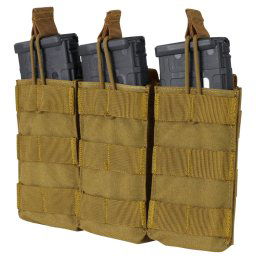 CONDOR OUTDOOR sumka MOLLE trojitá na zásob. 3xM4 otevřená COYOTE