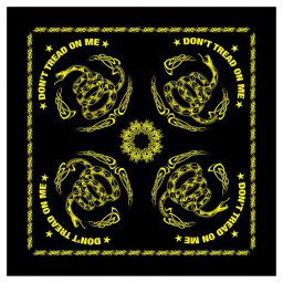 ROTHCO šátek DON´T TREAD ON ME 55 x 55 cm ČERNÝ