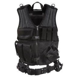 ROTHCO vesta taktická CROSS DRAW MOLLE ČERNÁ