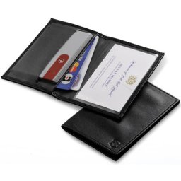 VICTORINOX pouzdro kožené pro SwissCard ČERNÉ