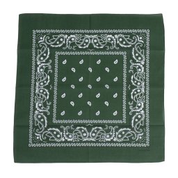 MFH šátek BANDANA 55x55 cm ZELENÁ/BÍLÁ