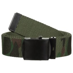 MFH opasek s kovovou černou přezkou 30 mm maskovaní WOODLAND